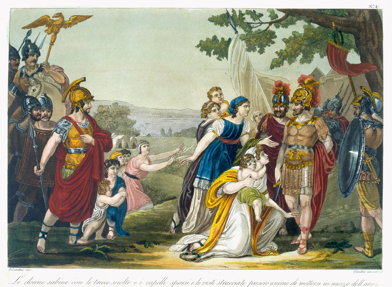 Die Sabinerinnen, Illustration aus 