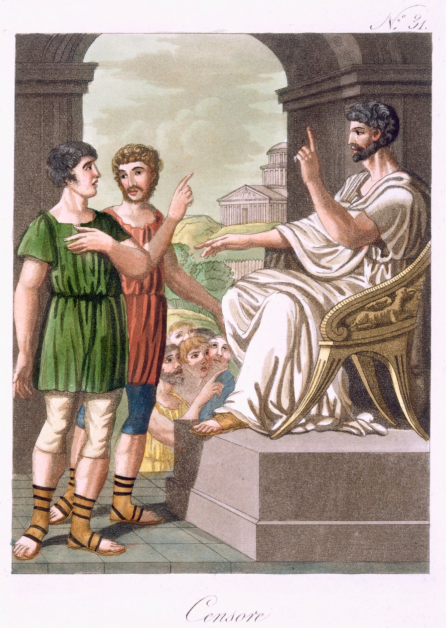 Ein römischer Zensor (Illustration aus 