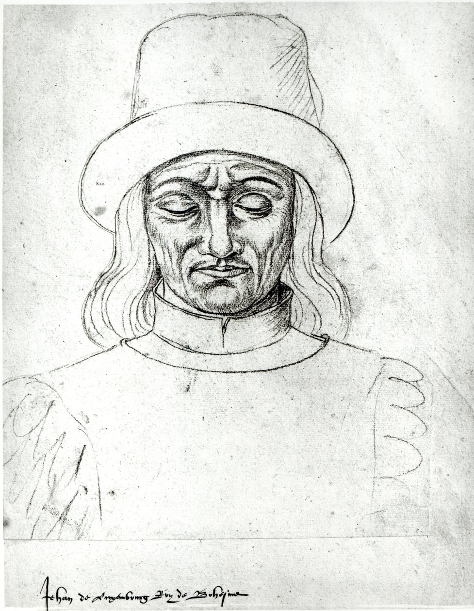 Ms.266 fol.171 Johann von Luxemburg (1296-1346), König von Böhmen, aus 