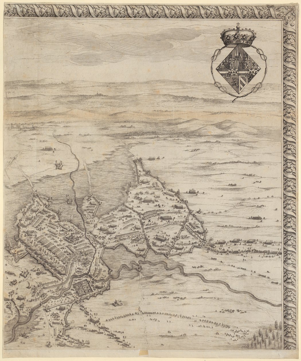 (Ausschnitt) Die Schlacht von Breda von Jacques Callot
