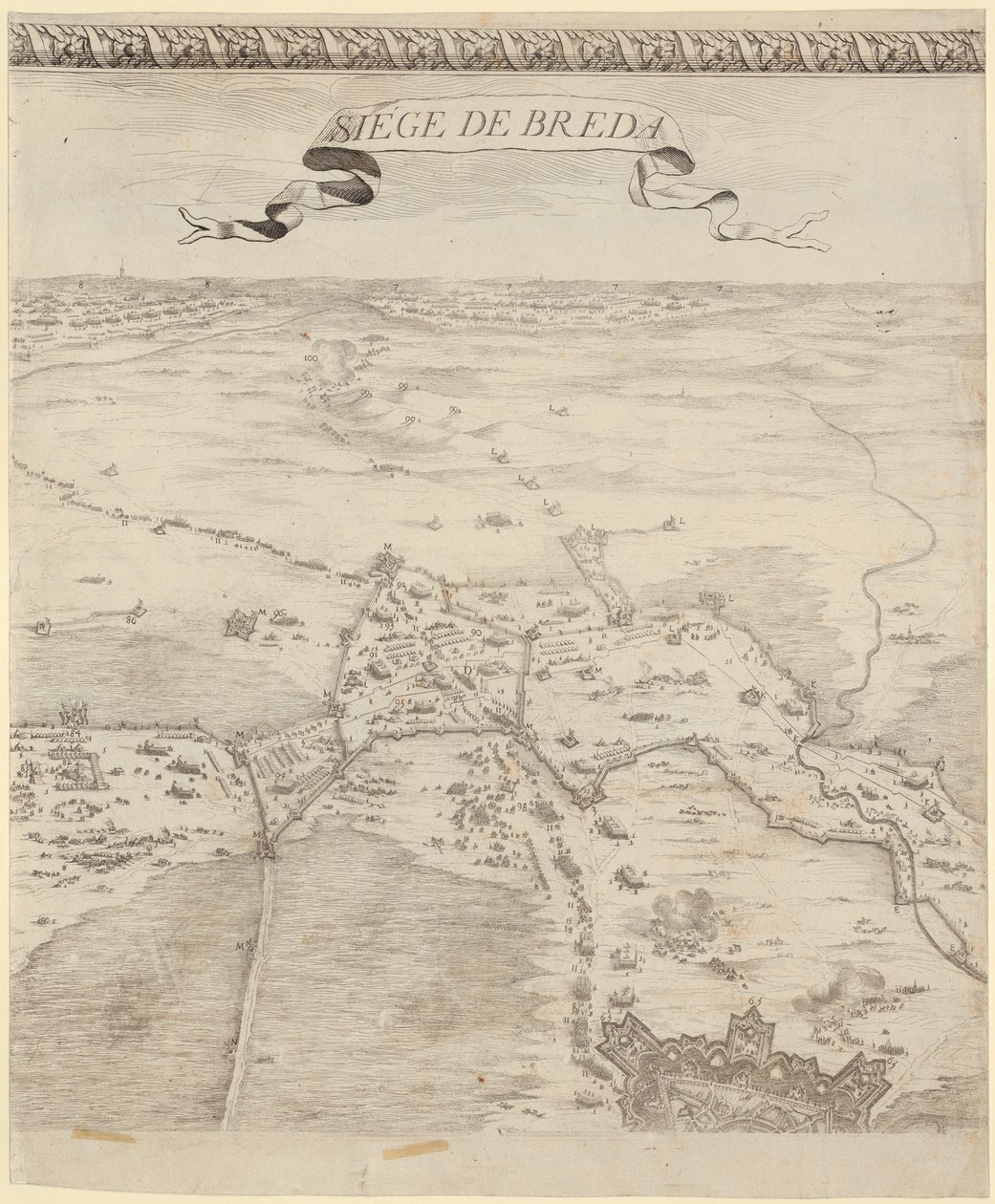 Ausschnitt aus „Die Schlacht von Breda“ von Jacques Callot