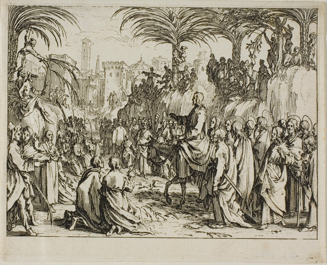 Einzug Christi in Jerusalem, aus dem Neuen Testament von Jacques Callot