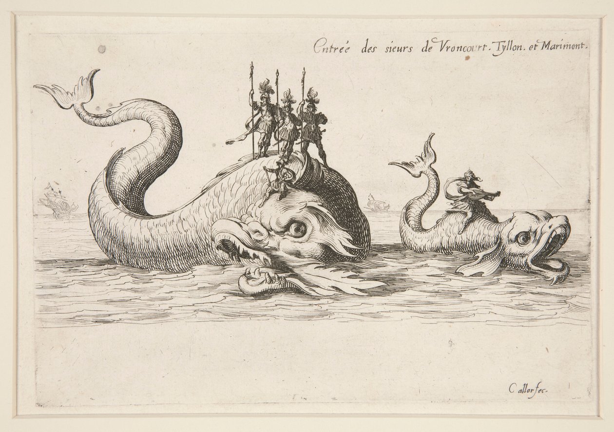 Kampf an der Barriere, Eintritt von MM. de Varncourt, Tyllon und Marimont von Jacques Callot