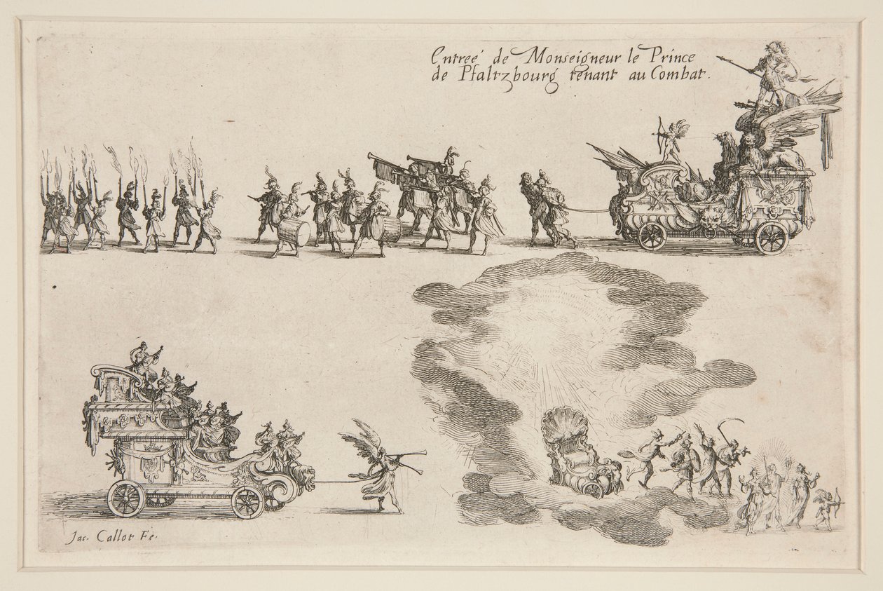Kampf an der Barriere, Einzug des Prinzen von Plaltzbourg von Jacques Callot