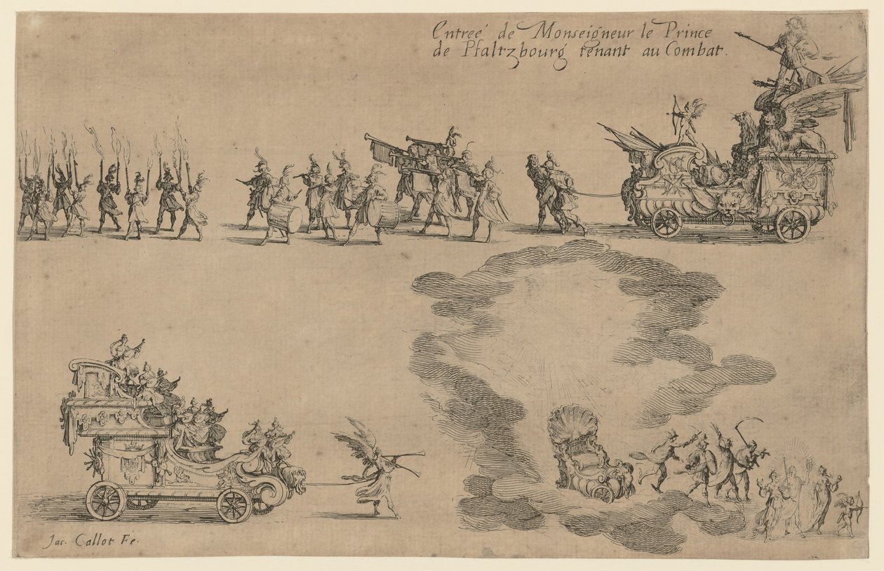 Einzug des Prinzen von Pfalzburg von Jacques Callot