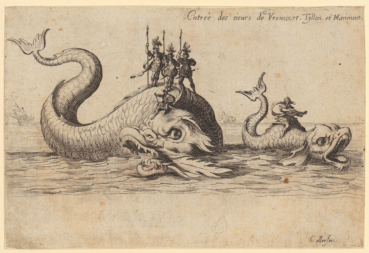 Einzug des Prinzen von Pfalzburg, Blatt 2 der Folge "Das Turnier" von Jacques Callot