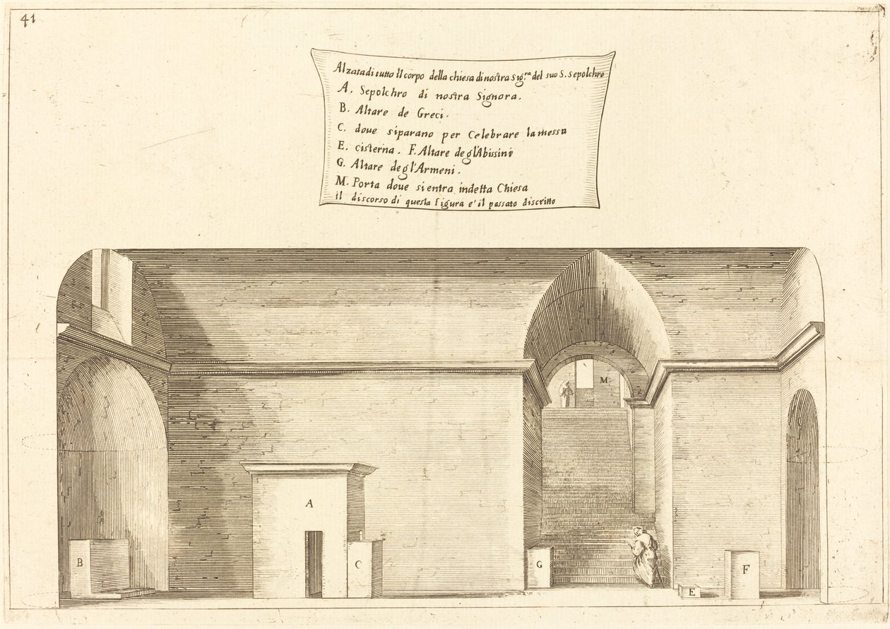 Erhebung der Kirche des Heiligen Grabes von Jacques Callot