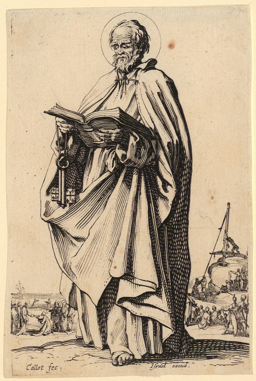 Erlöser, Blatt 2 der Folge "Jesus, die zwölf Apostel und Maria" von Jacques Callot