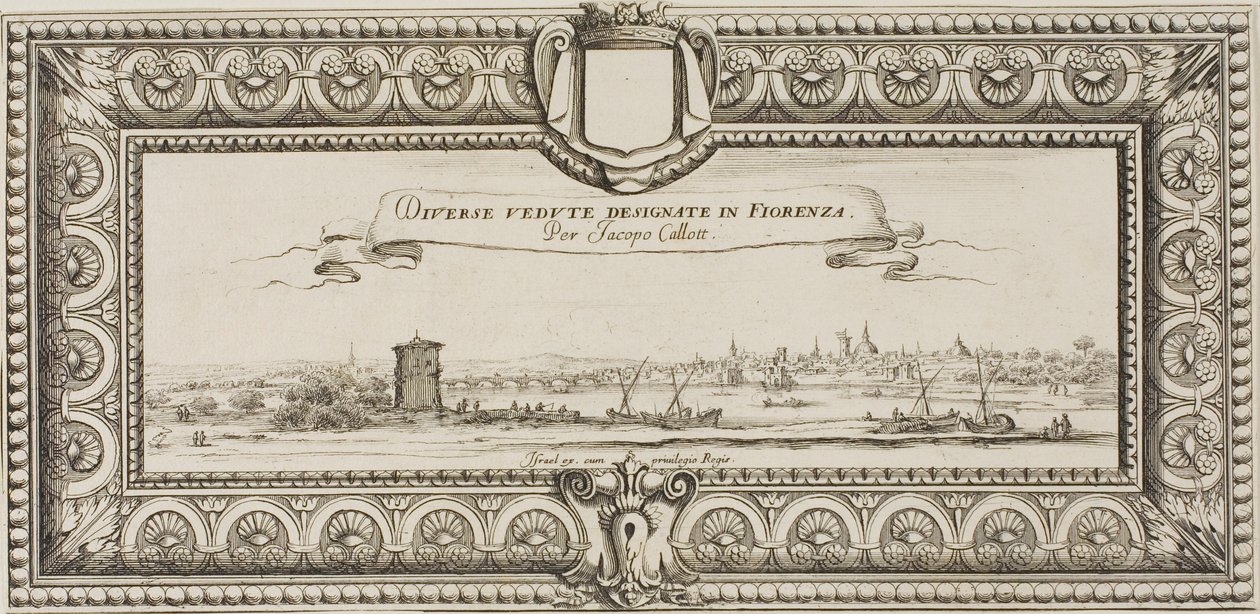 Frontispiz, aus Verschiedene Szenen in Florenz entworfen von Jacques Callot