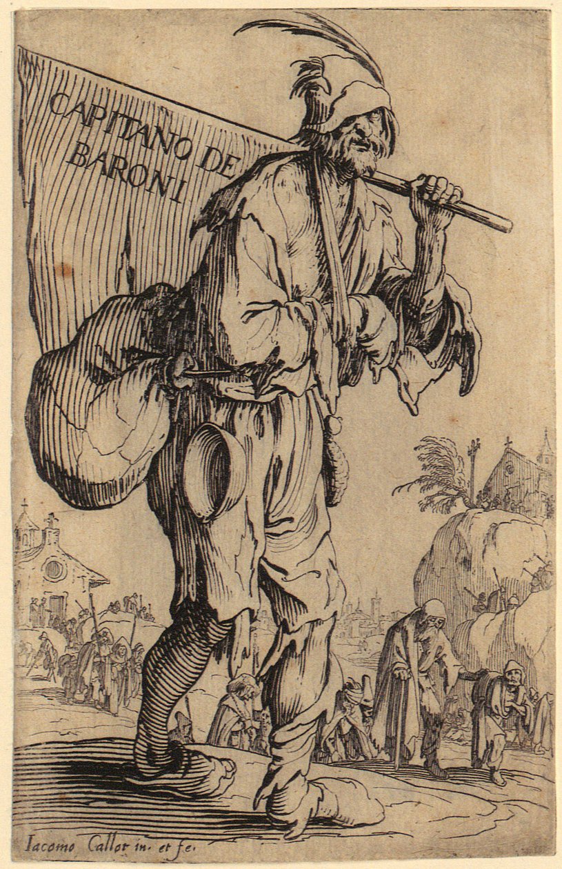 Frontispiz, Blatt 1 der Folge „Die Bettler“ von Jacques Callot