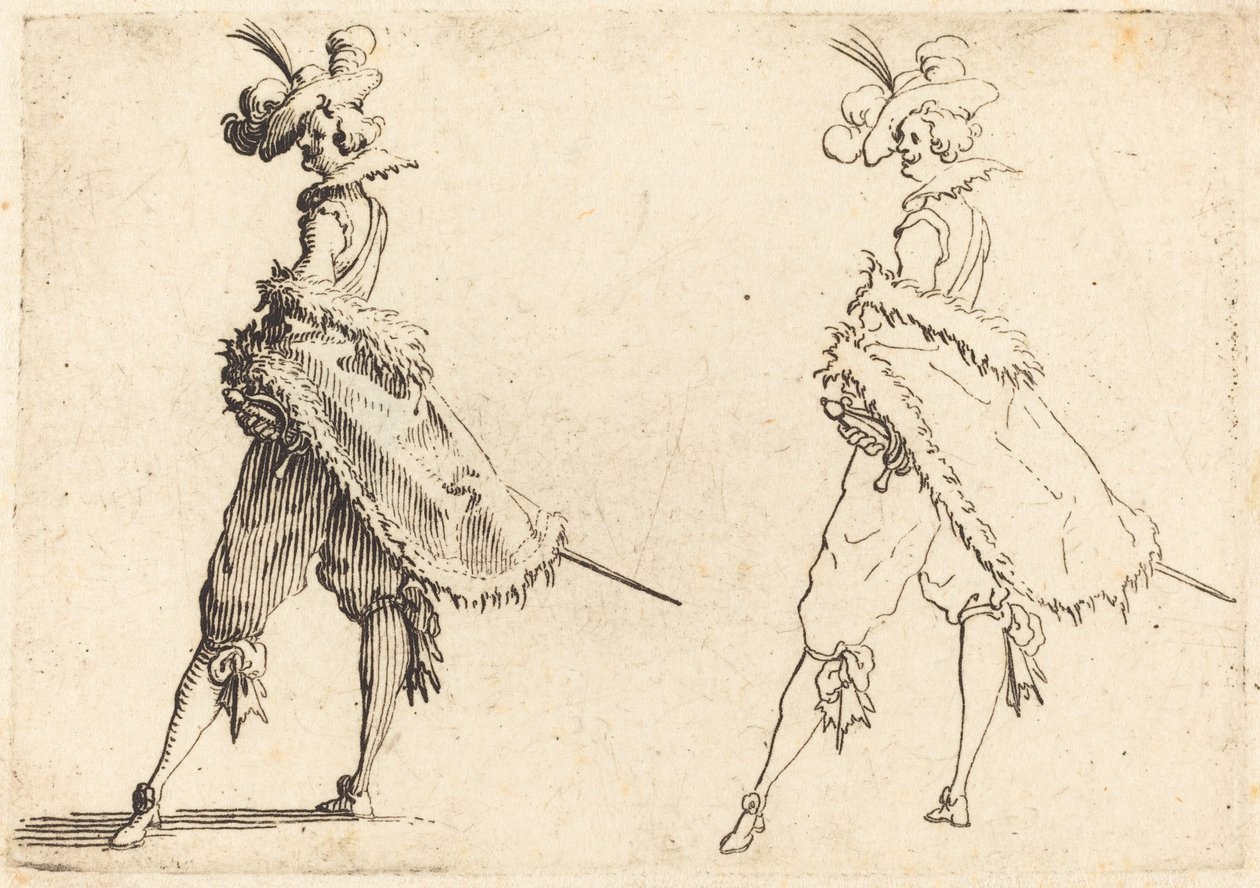 Herr von der Seite betrachtet von Jacques Callot