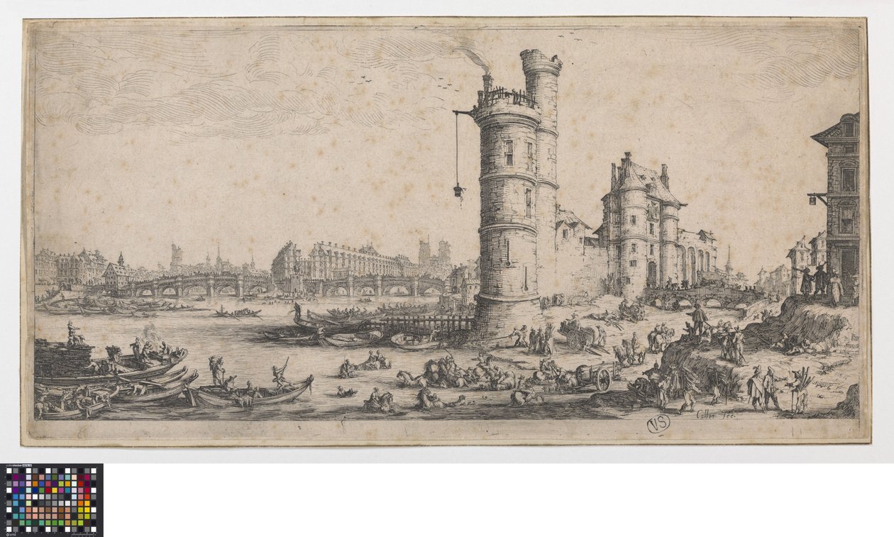 Blick auf den Pont-Neuf von Jacques Callot