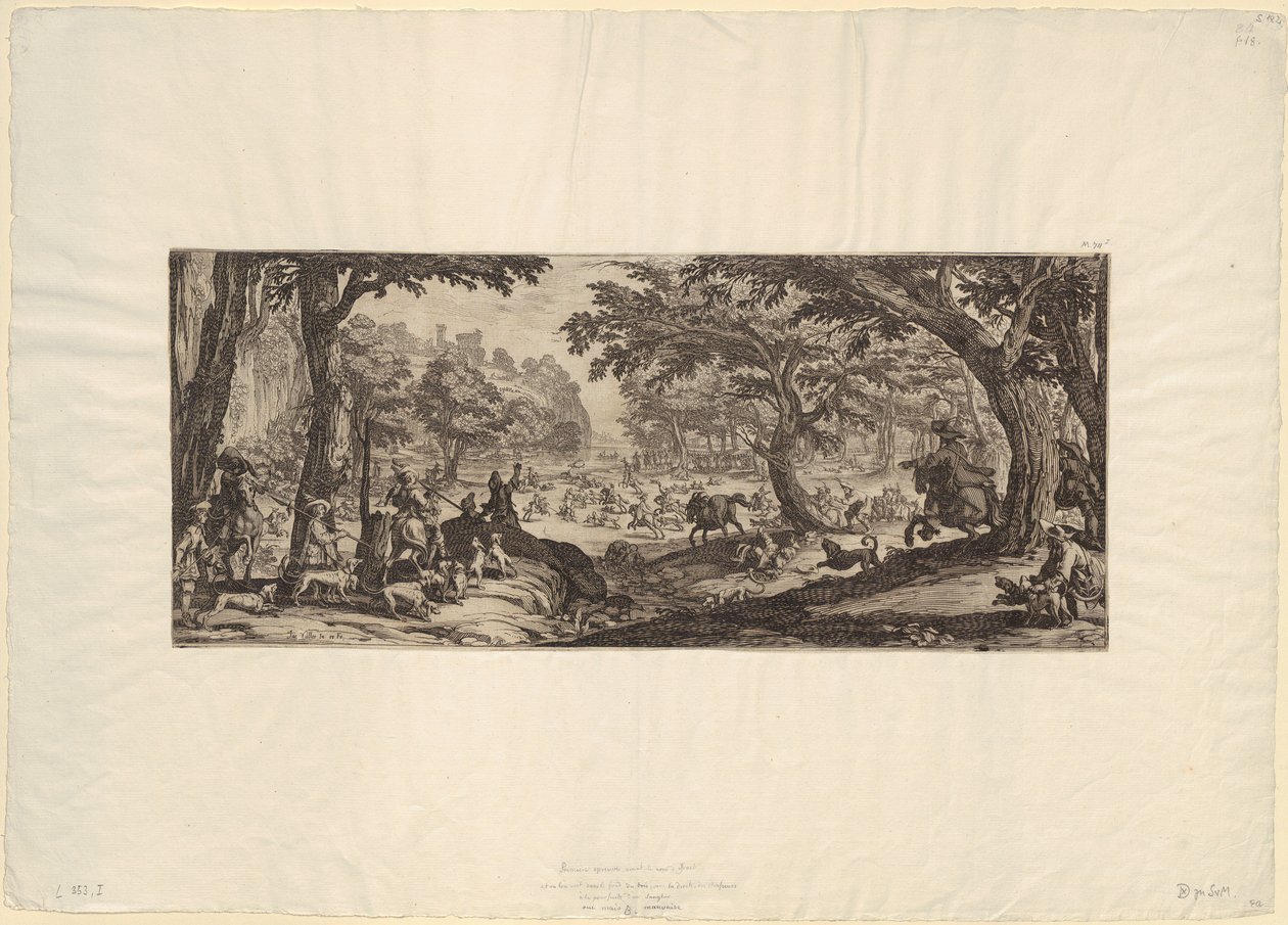 Große Jagd von Jacques Callot