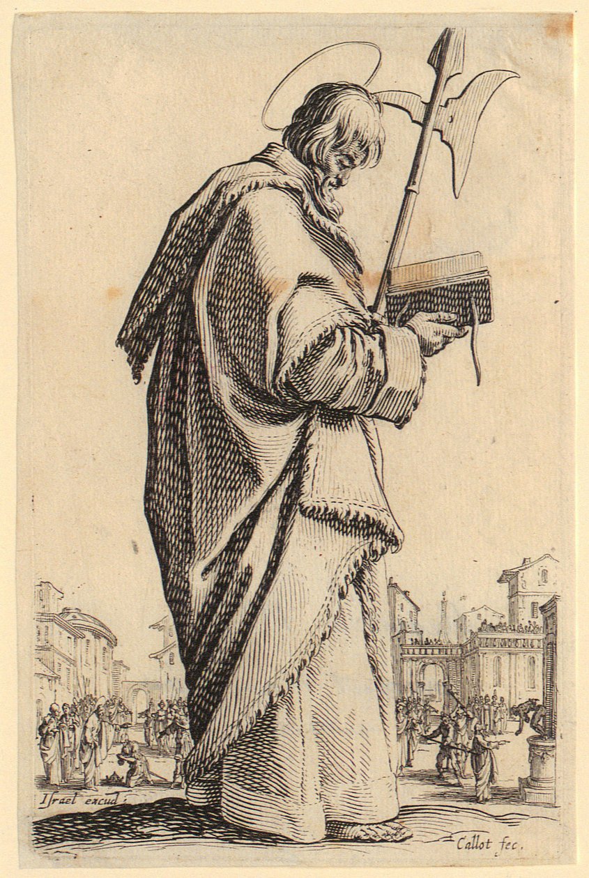 Heiliger Philipp, Blatt 11 der Folge "Jesus, die zwölf Apostel und Maria" von Jacques Callot