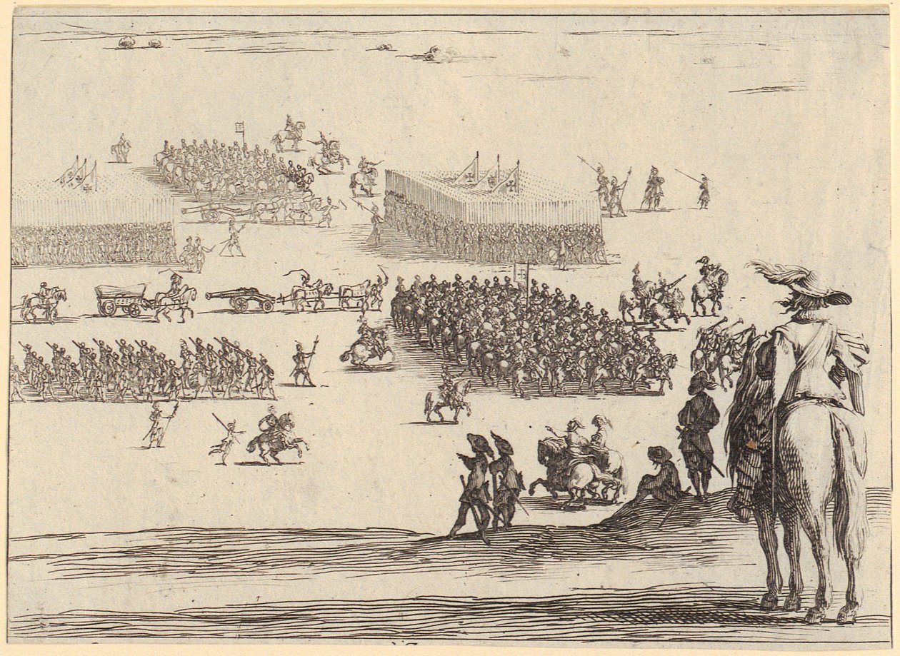 Kreuzigung, Blatt 11 der Folge "Die kleine Passion" von Jacques Callot