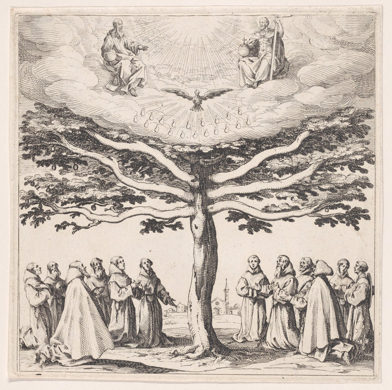 Der Baum des heiligen Franziskus von Jacques Callot