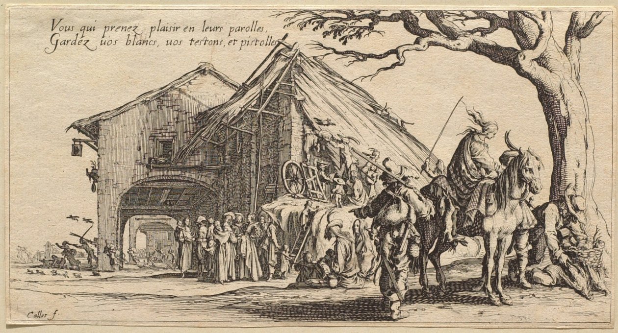 La Halte des Bohemiens: Les Diseurs de Bonne-aventure von Jacques Callot