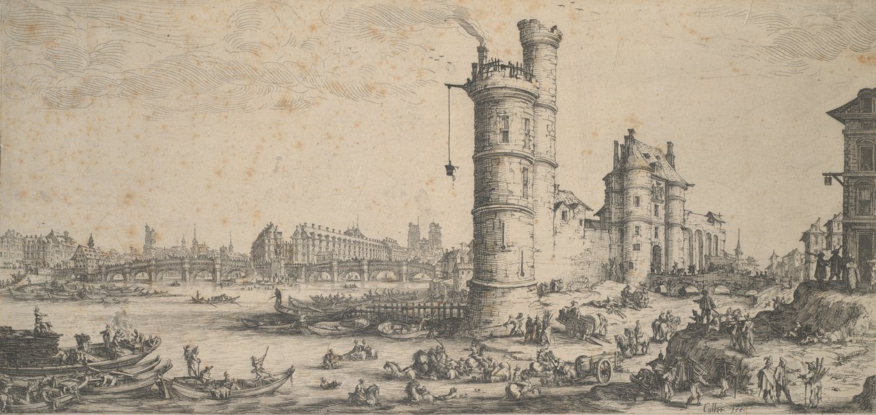Die Pont Neuf, Paris von Jacques Callot
