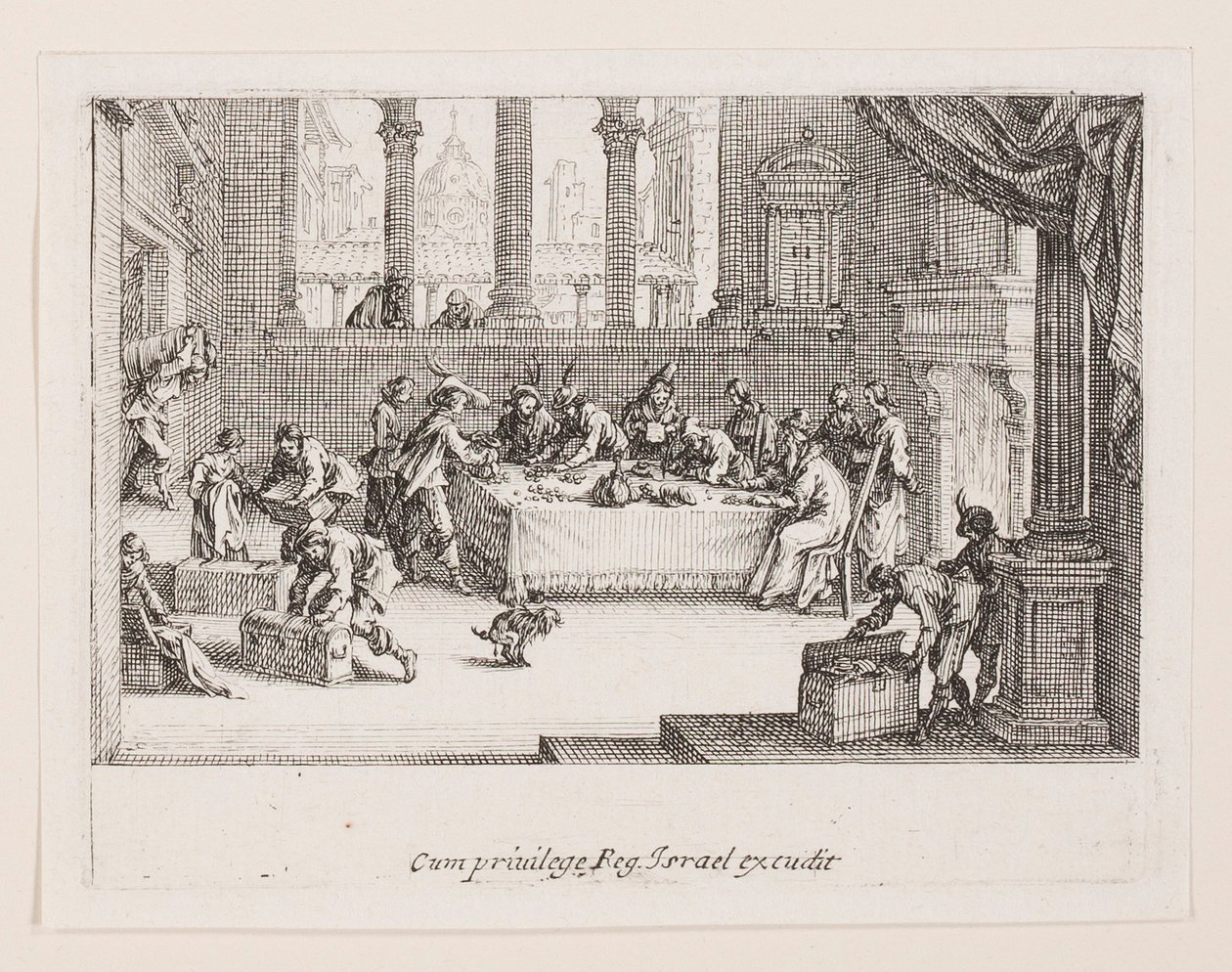 Die Aufteilung des Vermögens, aus der Serie Das Leben des von Jacques Callot