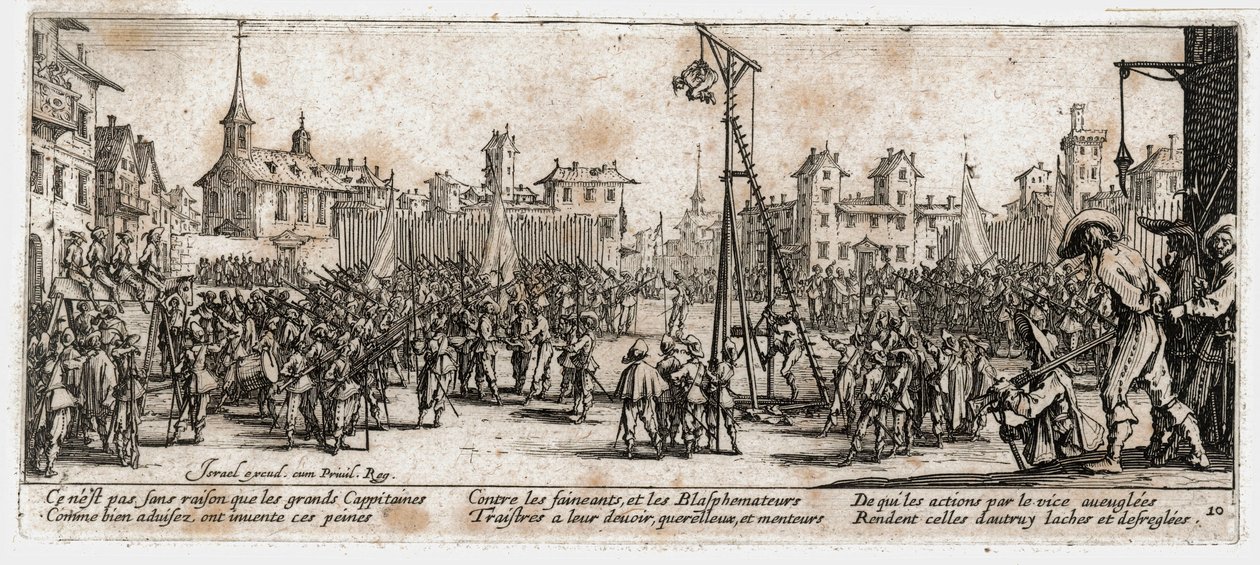 Die Elend und die Leiden des Krieges (Gravur) von Jacques Callot