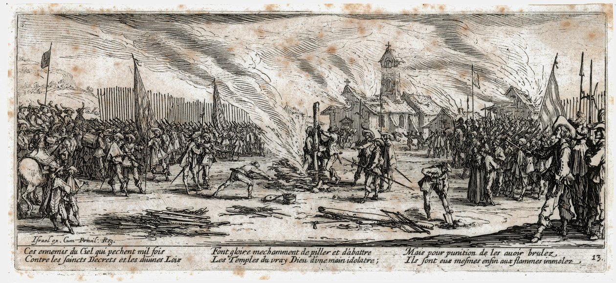 Die Elend und die Leiden des Krieges (Gravur) von Jacques Callot