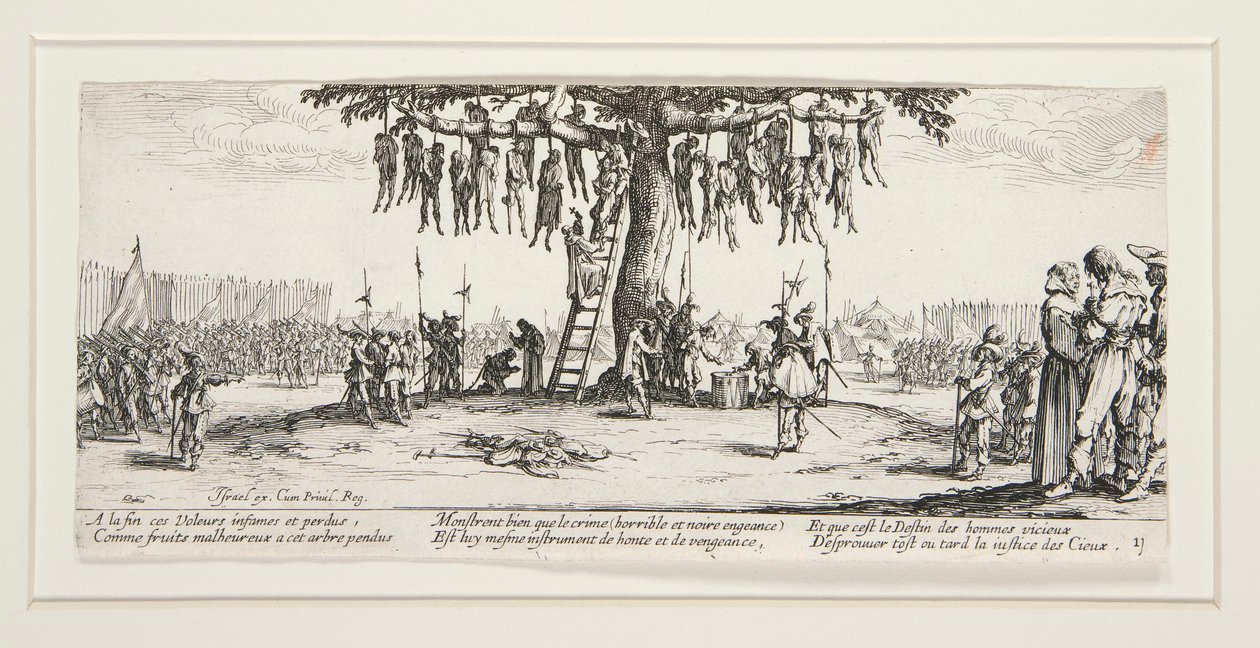 Die großen Elenden des Krieges: Nr. 11 - Der Galgen von Jacques Callot