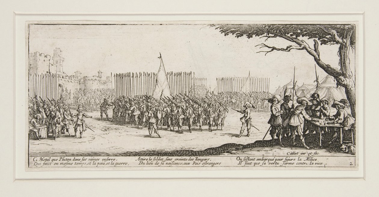 Les grandes misères de la guerre: Nr. 2 - L von Jacques Callot