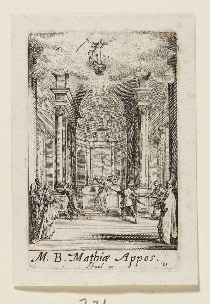 Matthäus der Apostel (Mathiae Appos.) von Jacques Callot