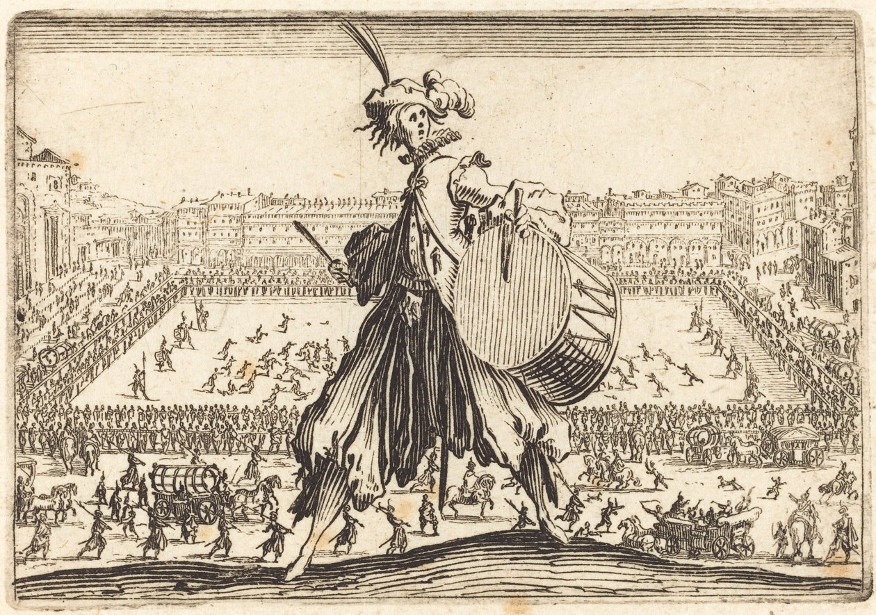 Piazza Presso alla Porta al Prato, ca. 1622 von Jacques Callot