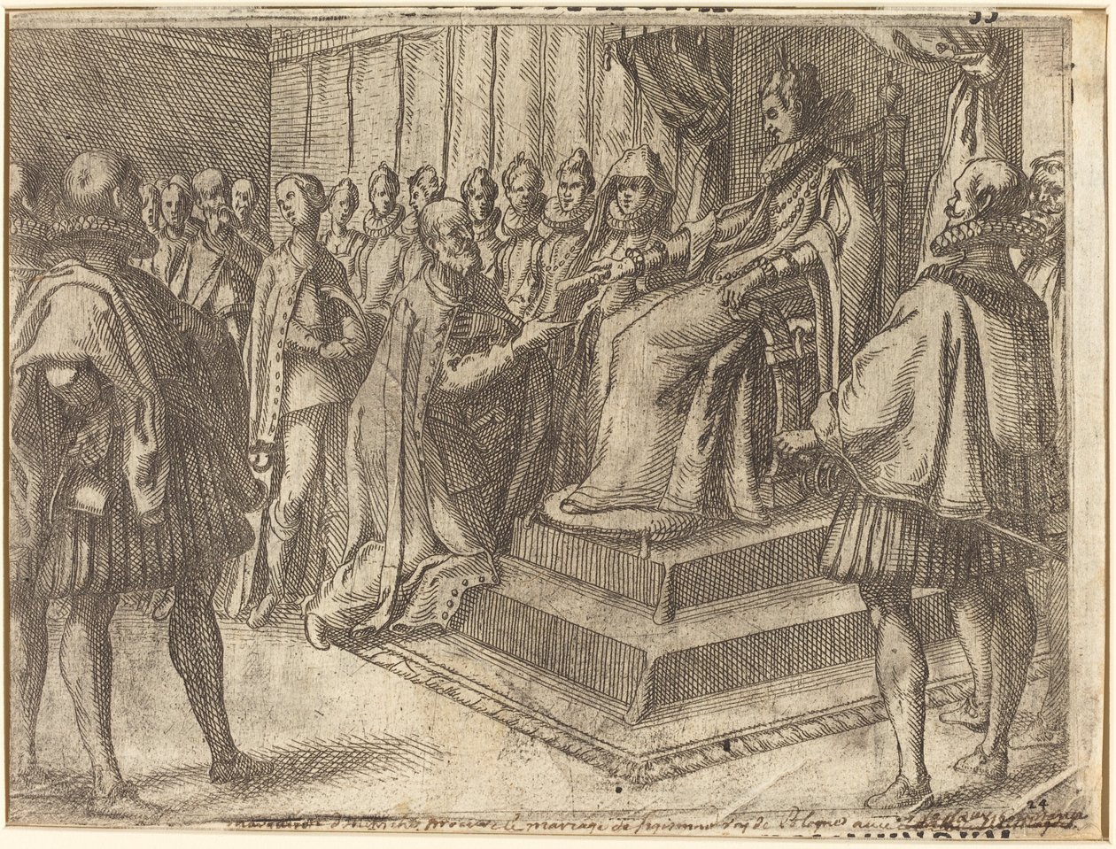 Empfang des Gesandten von Polen von Jacques Callot