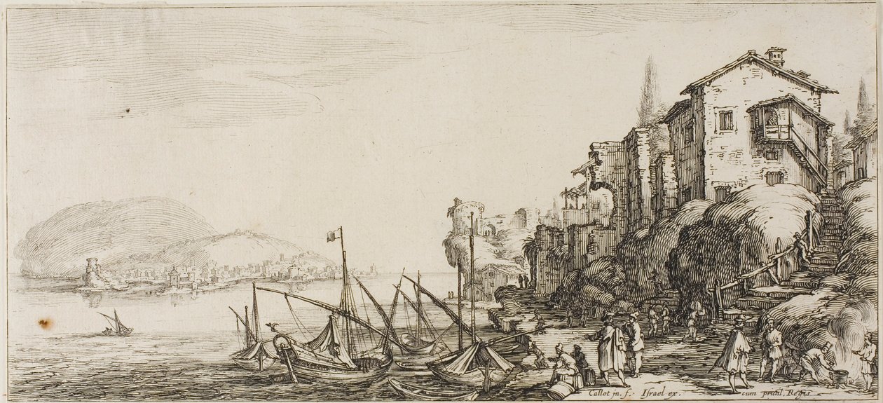 Rückkehr von der Jagd, aus Verschiedene Szenen entworfen in Florenz von Jacques Callot