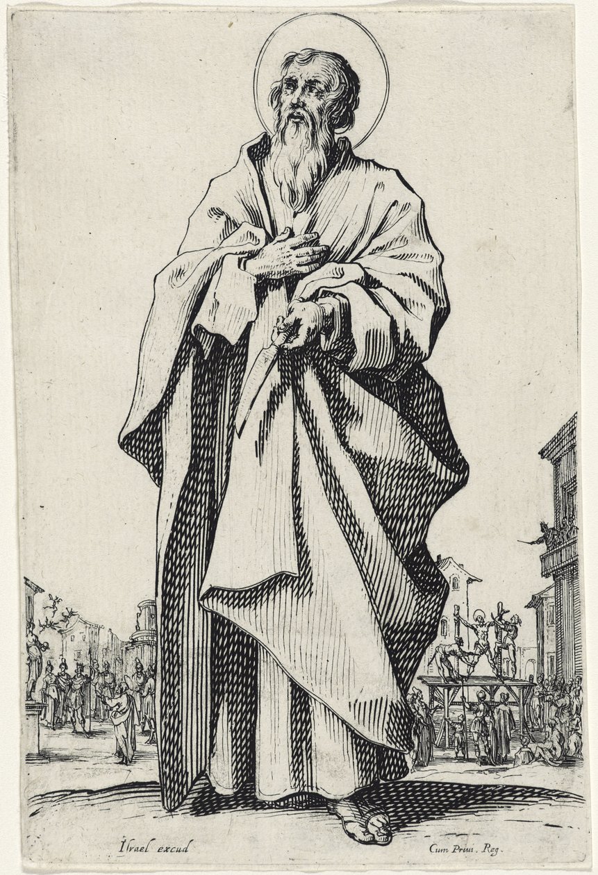 Heiliger Bartholomäus aus Les Grands Apôtres, 1631 von Jacques Callot