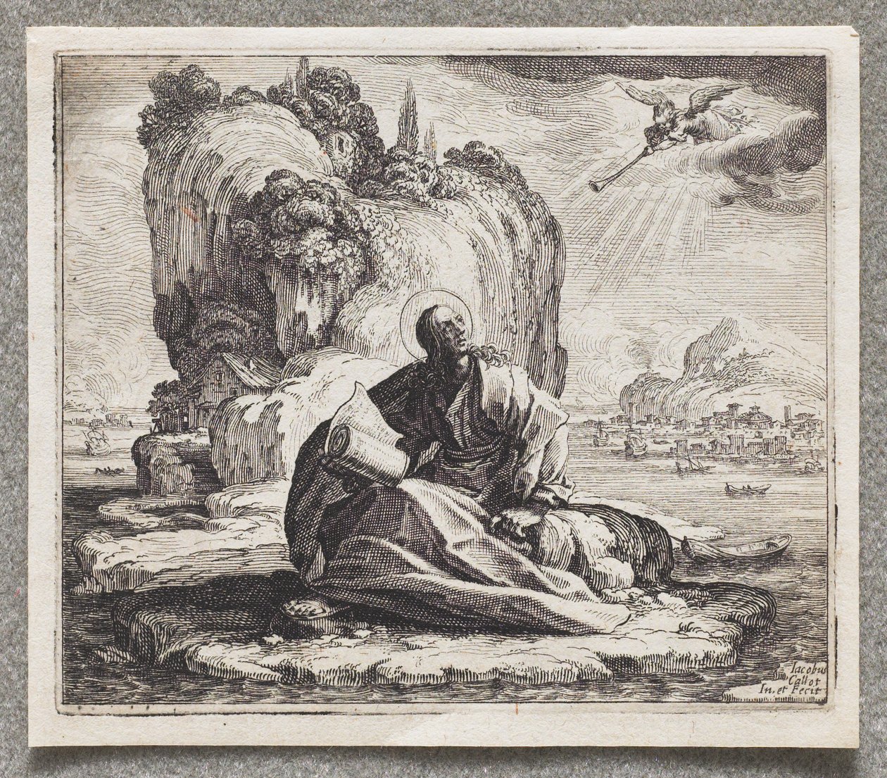 St. Johannes auf der Insel Patmos von Jacques Callot