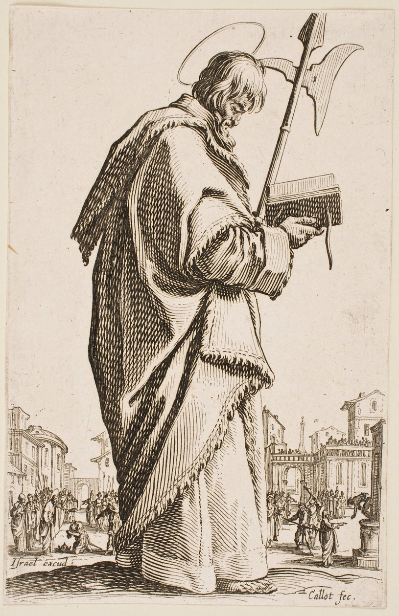 St. Matthias, aus der Serie „Die großen Apostel“ von Jacques Callot