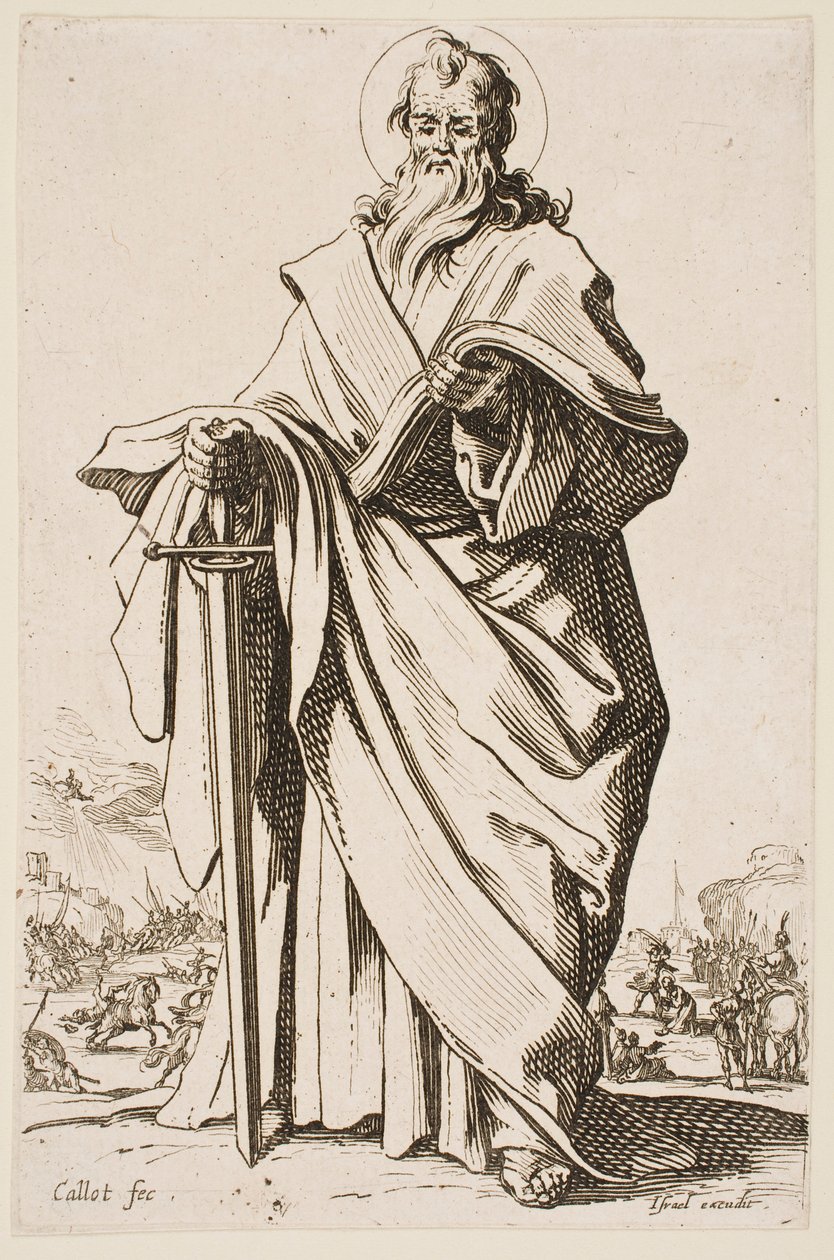 St. Paul, aus der Serie „Die großen Apostel“ von Jacques Callot