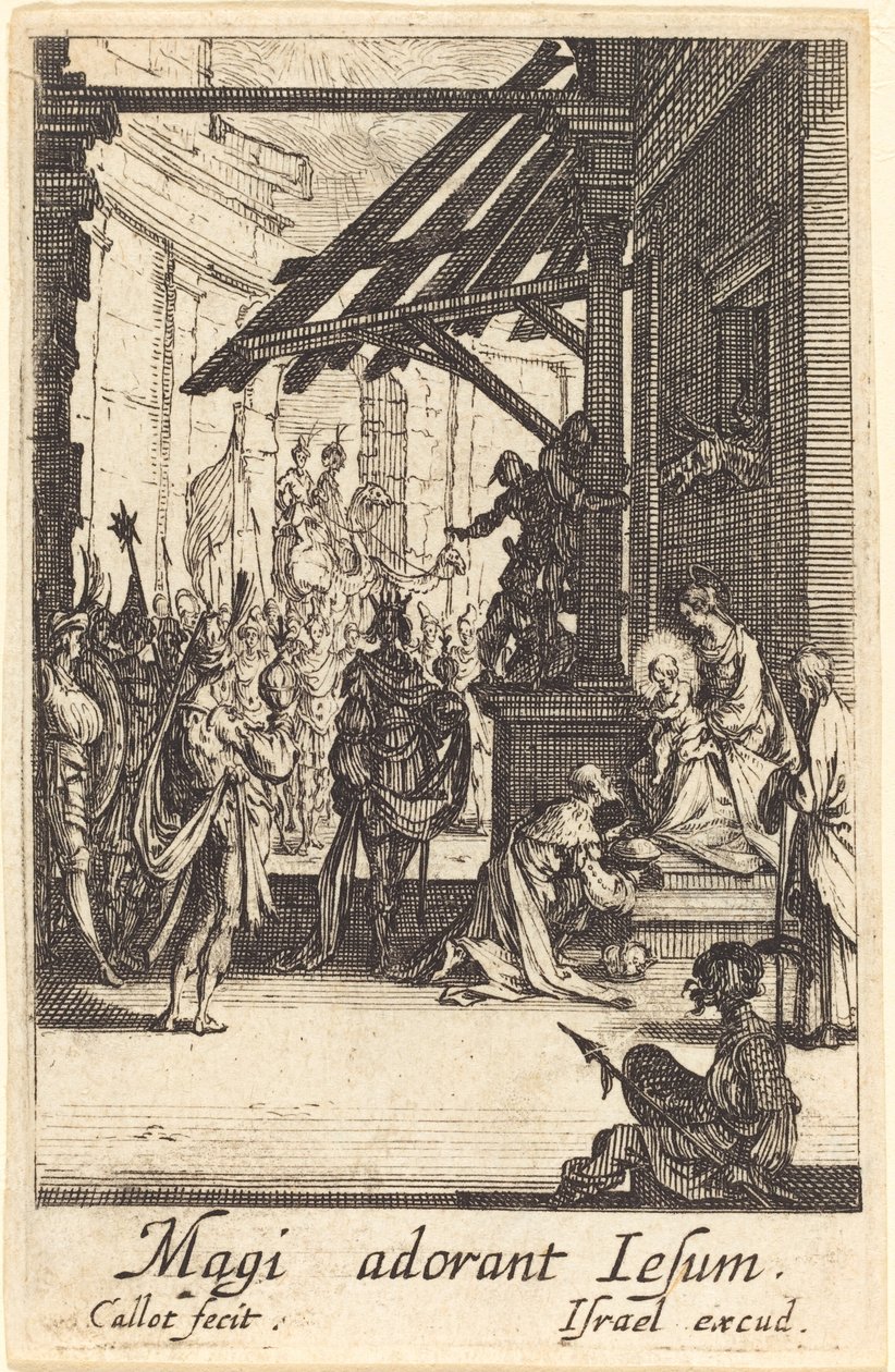 Die Anbetung der Könige, um oder nach 1630 von Jacques Callot