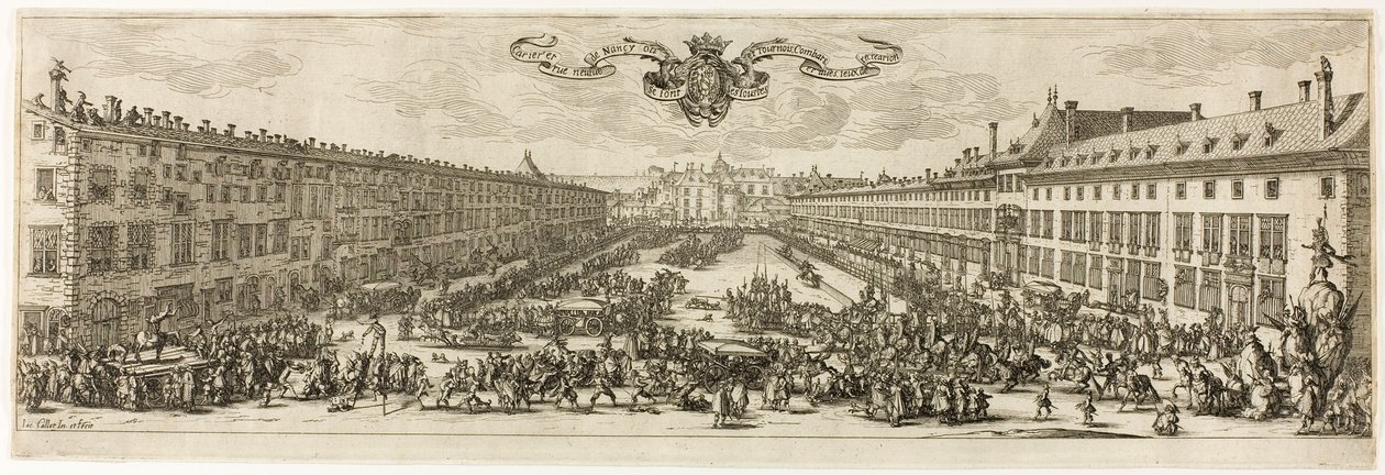 Die Carrière oder Rue Neuve in Nancy (Die neue Straße) von Jacques Callot