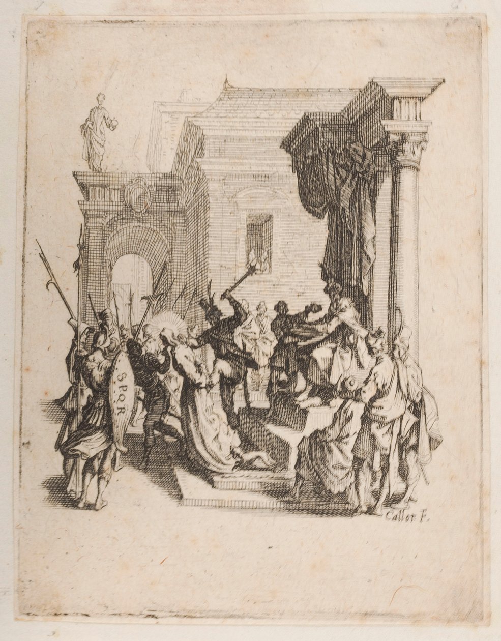 Die Verurteilung, Nr. 5 von 11 aus Die kleine Passion von Jacques Callot