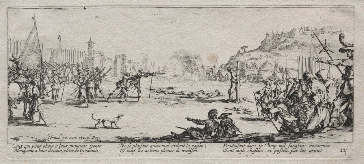 Die großen Leiden des Krieges: Das Erschießungskommando von Jacques Callot