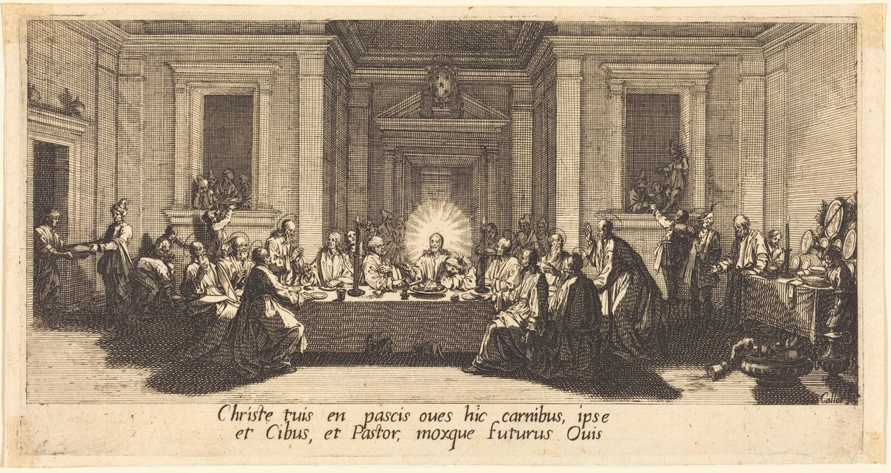 Das letzte Abendmahl von Jacques Callot