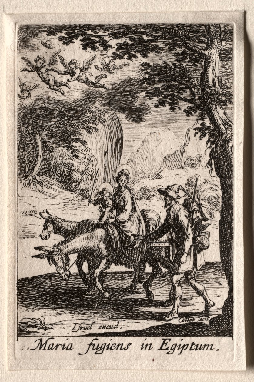 Das Leben der Jungfrau: Die Flucht nach Ägypten von Jacques Callot
