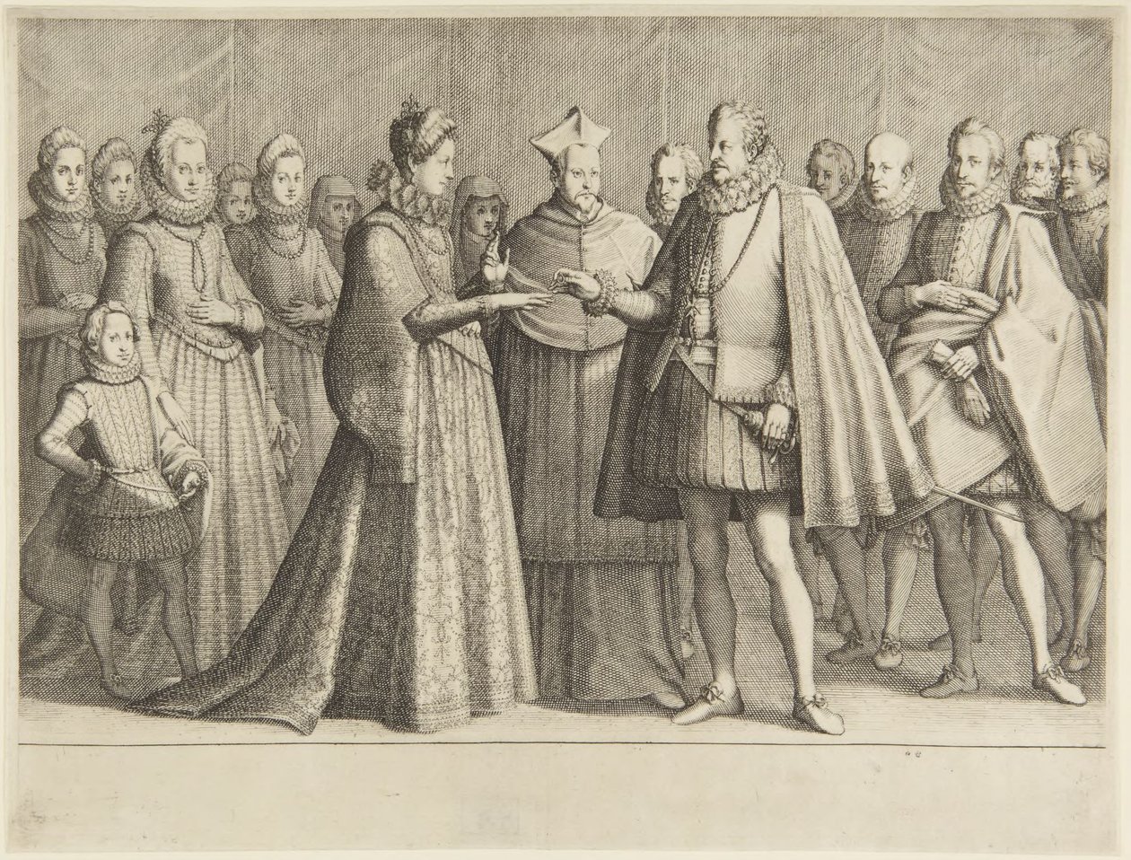 Die Hochzeit von Ferdinand I von Jacques Callot