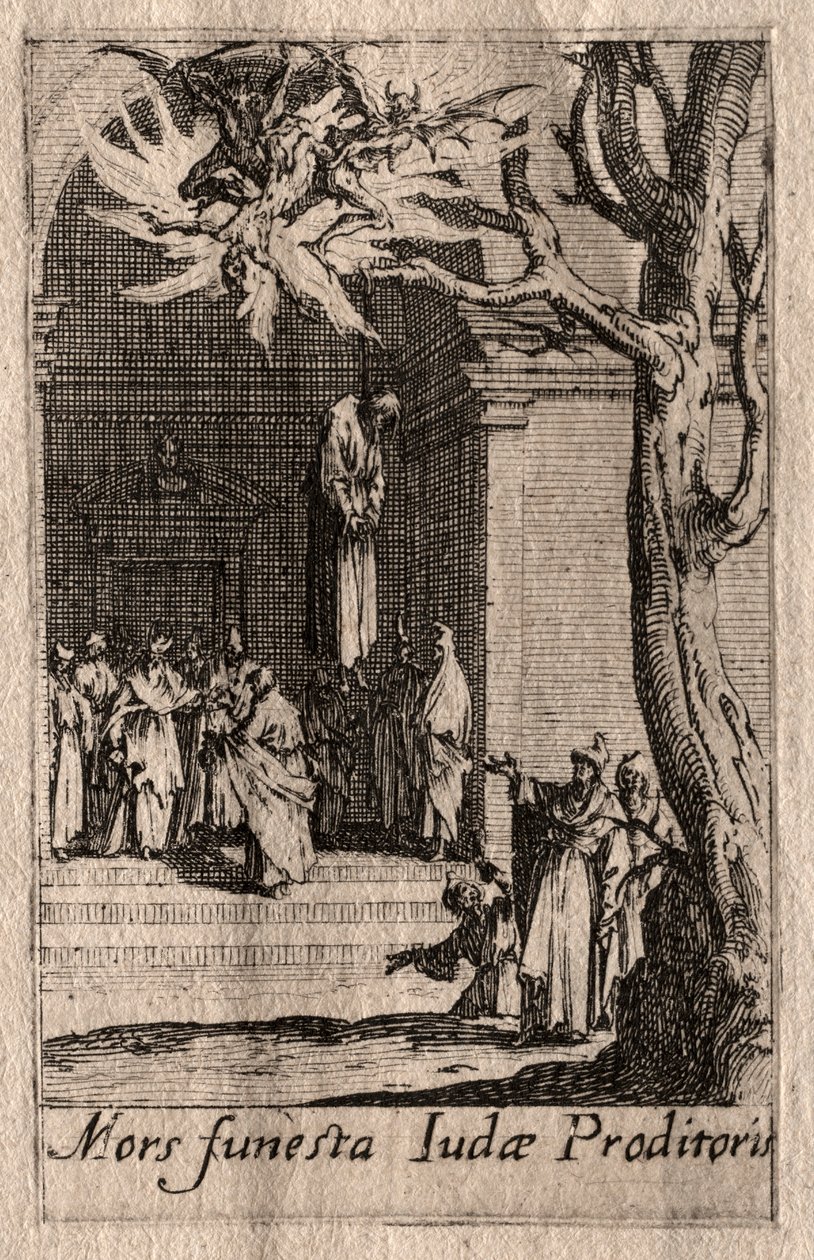 Das Martyrium der Apostel: Der Tod des Judas von Jacques Callot