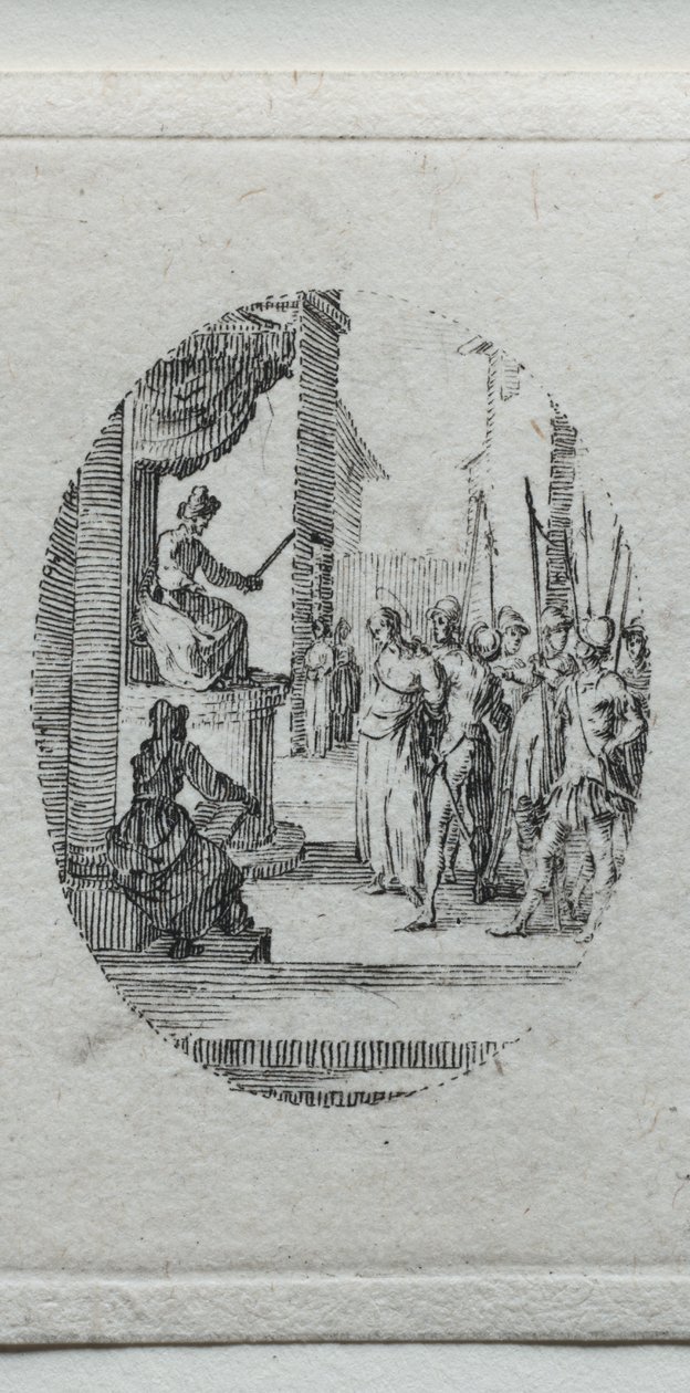 Die Geheimnisse der Passion: Christus vor Pilatus von Jacques Callot