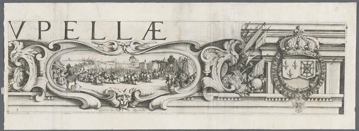 Die Belagerung von La Rochelle: Platte 3, 1628-1630 von Jacques Callot