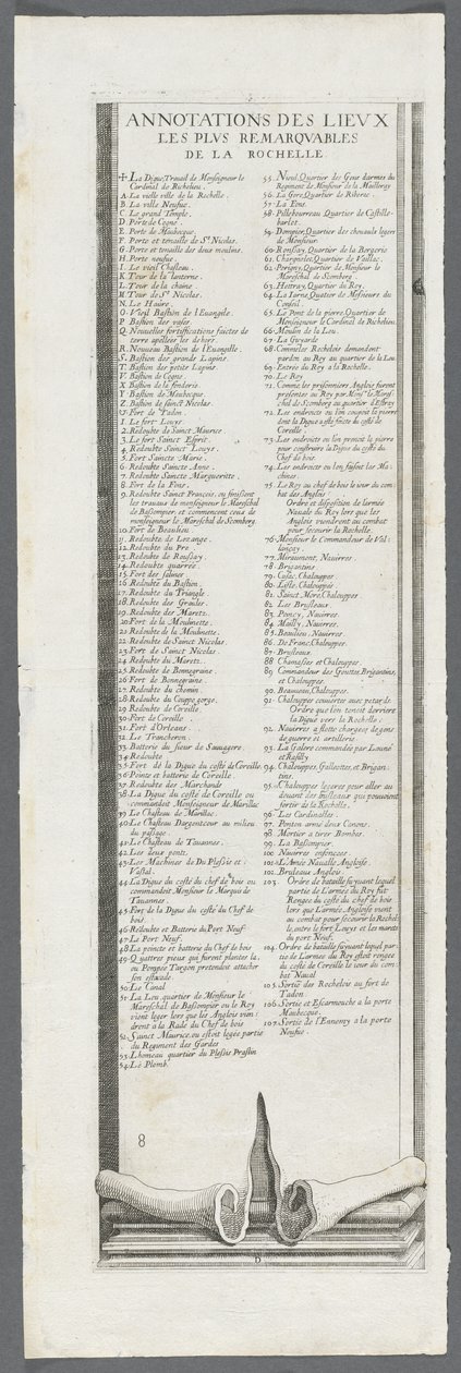 Die Belagerung von La Rochelle: Platte 9 von Jacques Callot
