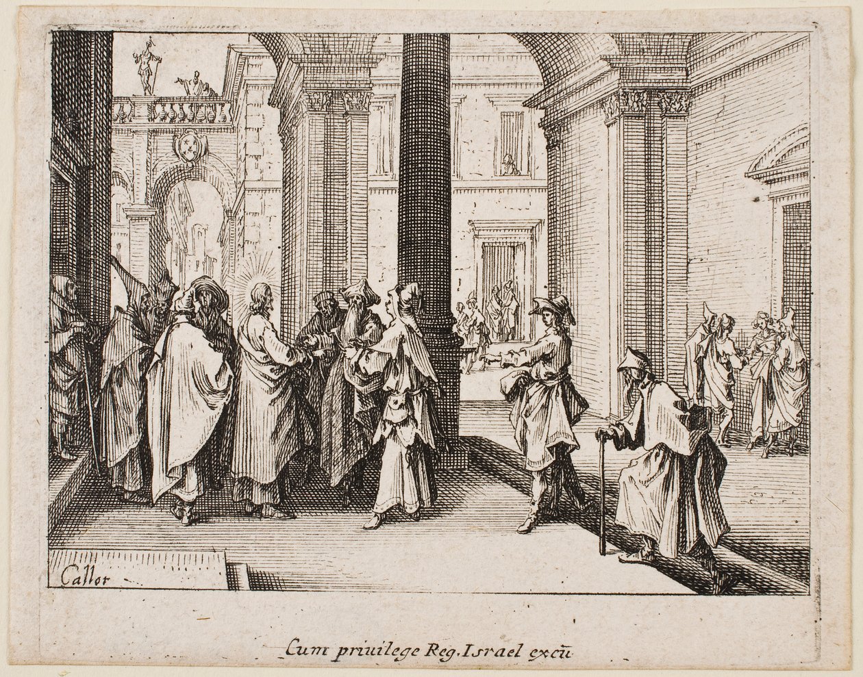 Das Zinsgroschen, aus der Serie "Das Neue Testament" von Jacques Callot