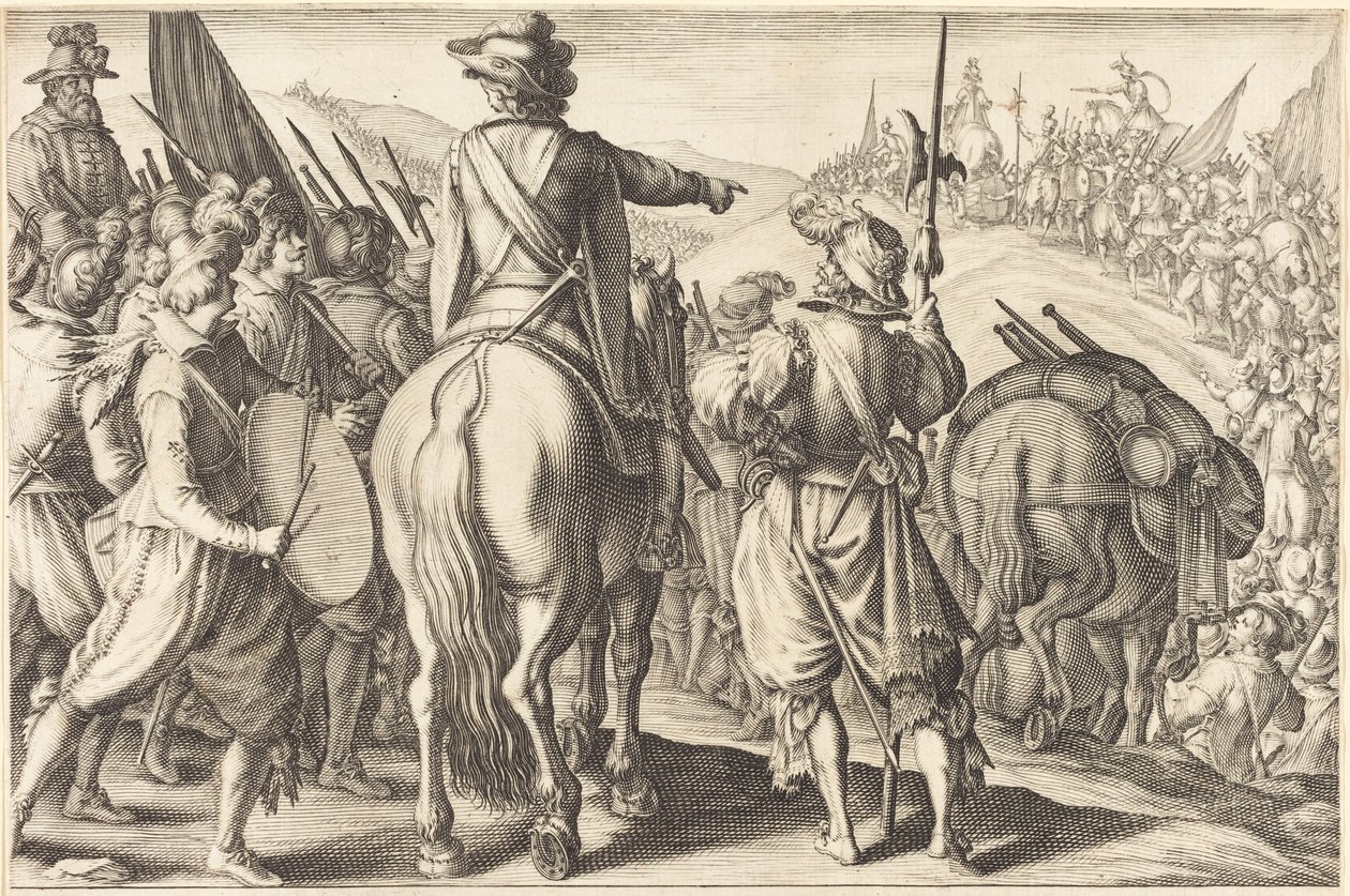 Die Truppen auf dem Marsch von Jacques Callot
