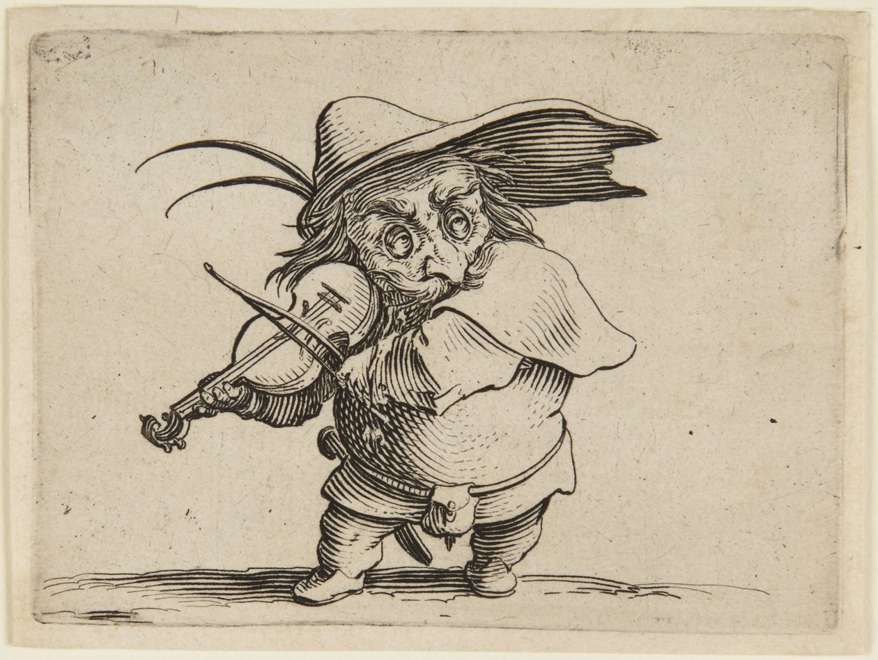 Der Geigenspieler von Jacques Callot