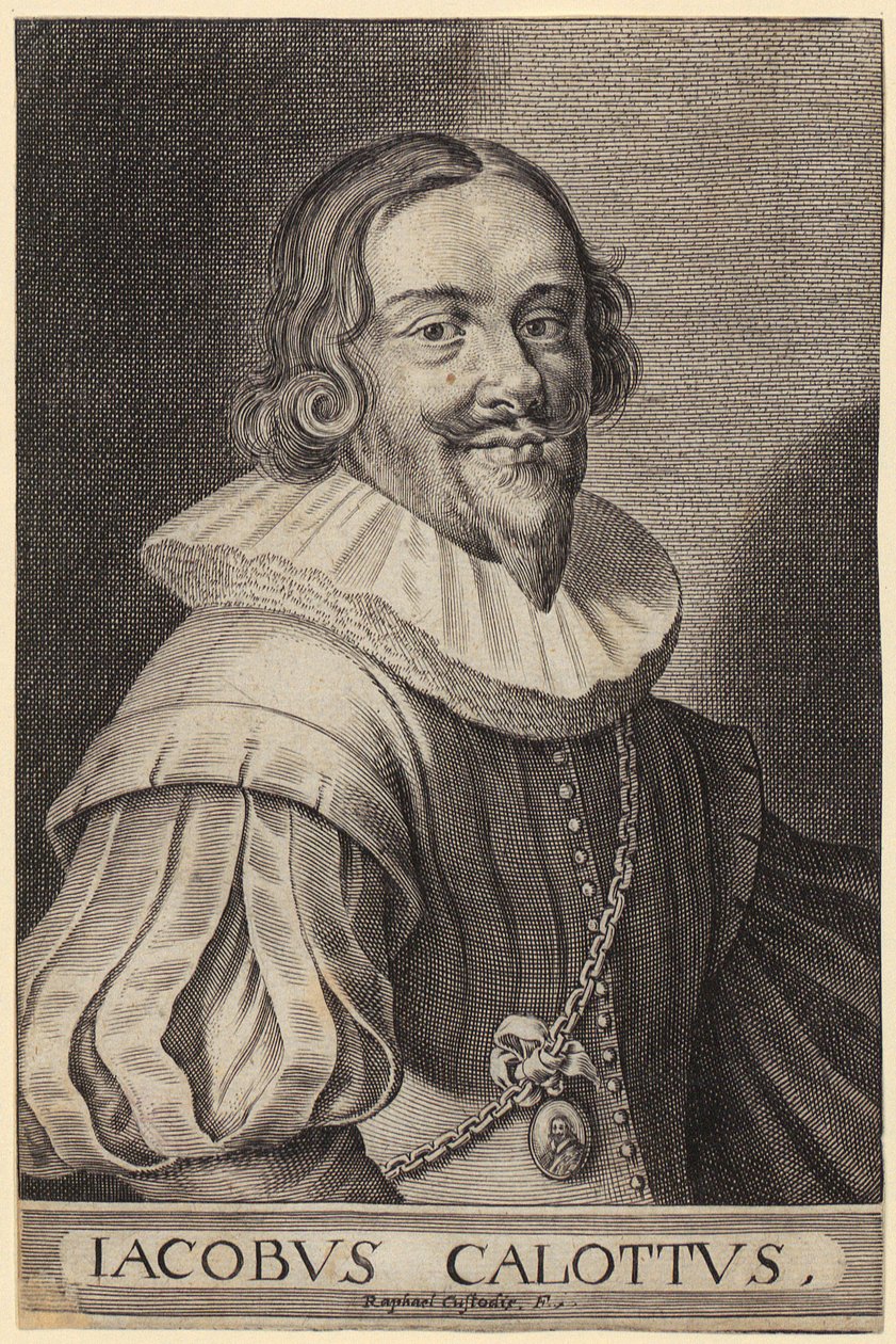 Zanni, Blatt 3 der Folge „Die drei Pantaloni“ von Jacques Callot